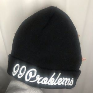 99 Problems Black Beanie